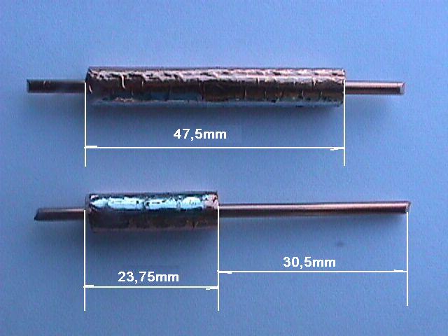 Coax halvegolf element en kwartgolf stub
